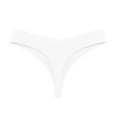 thumbnail image 4 of Ashirexll Thongs for Women, Silk Underwear for Women Low Waist Solid Color Seamless No Show Stretch Thong Panties White XXL, 4 of 6