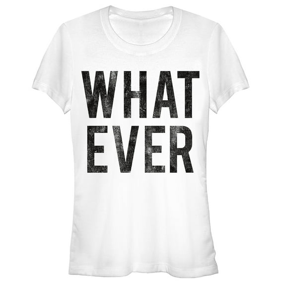 Junior's Lost Gods Whatever  Graphic Tee White 2X Large