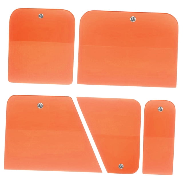 5 escurridores genéricos PPF, herramientas para tintado de ventanas, herramienta para película de coche, escurridores de TPU fáciles de usar para Naranja