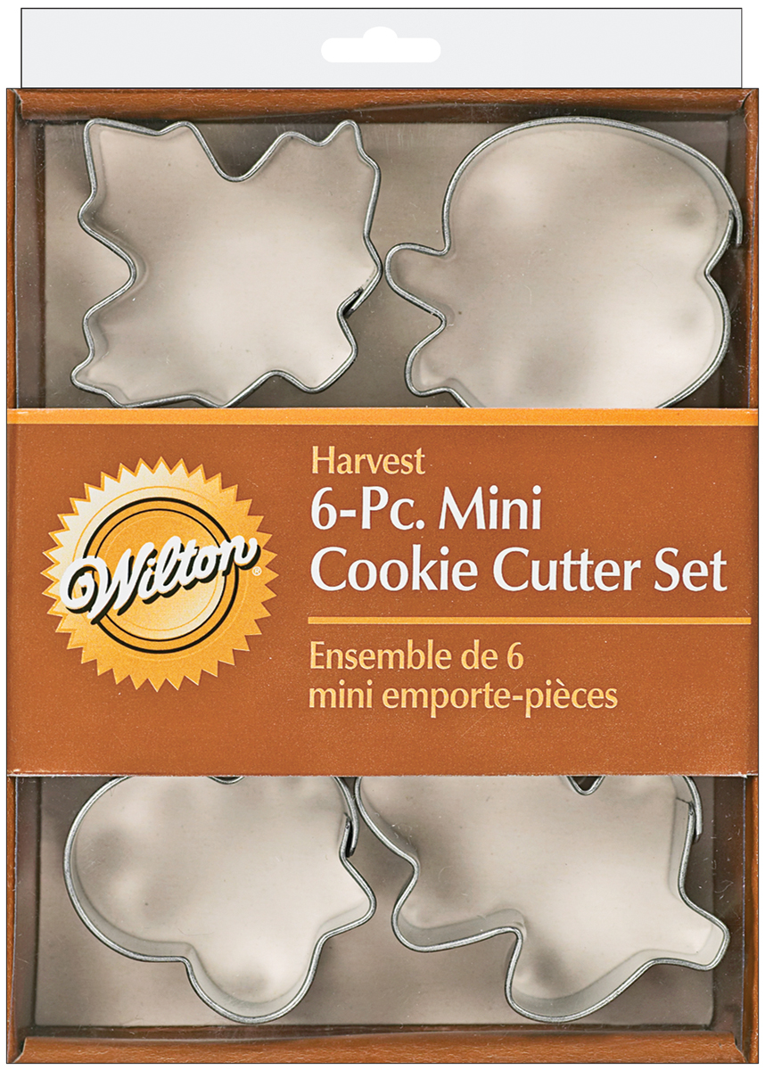 Mini Metal Cookie Cutter Set 6/PkgHarvest