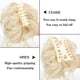 thumbnail image 4 of LUPU-moño de pelo rizado desordenado sintético para mujer, banda de pelo falso Scrunchy, cola, postizos, Rubio, negro, marrón, 4 of 4
