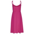 thumbnail image 6 of Ashirexll Maxi Dresses for Women Casual Dresses Women Casual Open Back Adjustable Straps Slim Fitting Solid Elegant Temperament Sling Dresses, 6 of 7