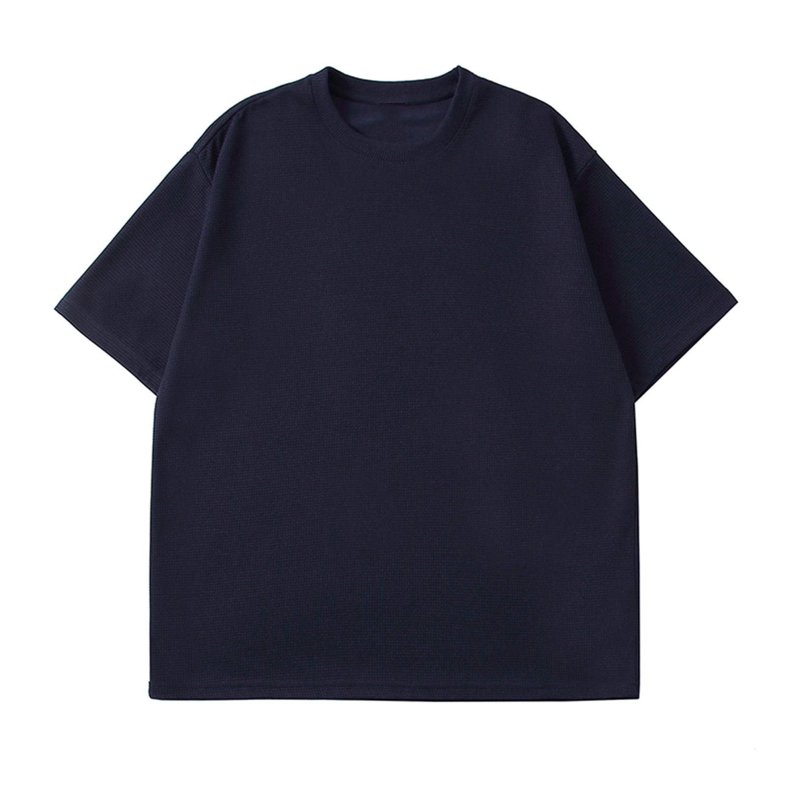 T-Shirt Oversized Homme Été – Col Rond, Manches Courtes, Coton Polyester Respirant, Coupe Large