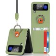 thumbnail image 2 of Case For Samsung Galaxy Z Flip 3 5G PU Leather Wallet Card Slots Ring Stand Case Cover, 2 of 9