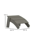 thumbnail image 5 of Flash Furniture Sawyer Poly Resin Wood Adirondack Chair Foot Rest - Gray, 5 of 9