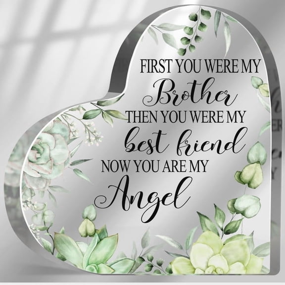 Sympathy Gifts For Loss Of Loved One Memorial Gifts For Loss Of Brother In Memory Of Brother Sister Plaque Bereavement Condolences Grief Gifts Funeral Remembrance Decor Ornament Sign 4X4 In
