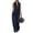 Z28Navy, variant on Womens Sleeveless Jumpsuit Contrast Stitching Zip Stand Collared Cotton Linen Overalls Loose Wide Leg Jumpsuits Black XL