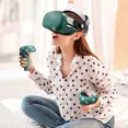thumbnail image 3 of Silicone Protective Cover Shell Case For Oculus Quest 2 For Quest2 VR Headset Head Face Cover Eye Pad Handle Grip VR Accessories Black, 3 of 6