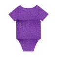 thumbnail image 2 of Daiia Glitter Purple Printed Unisex-Baby Short Sleeve Onesies Bodysuits Baby Climbing Clothes Soft and Comfortable Romper with Expandable Shoulder Design-18 Months, 2 of 8