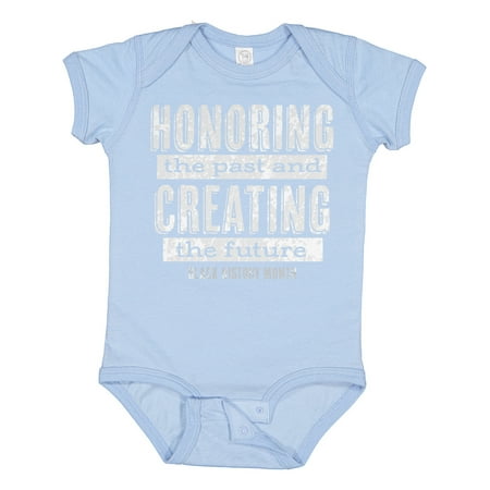 

Inktastic Honoring the Past and Creating the Future Black History Gift Baby Boy or Baby Girl Bodysuit