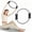 Grey, variant on Pilates Ring Fitness Circle 14.5", Full Body Shaping & Toning Tool, Home Exercise Accessory for Women Beginners