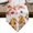 White, variant on Fall Gnomes Table Runner Linen Burlap Table Runner 60 Inches Long Thanksgiving Pumpkin Maple Leaves Gray Brown Dresser Scarves for Kitchen Island Coffee Dining Room Party Holiday Decoration 13"x60"