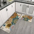 thumbnail image 2 of Vintage Pioneer Flower Collage Kitchen Rugs Sets Of 2,Anti Fatigue Kitchen Mat Rugs Non Slip Washable,Decorative Kitchen Floor Mats for Kitchen,Sink,Laundry,17"x30"+17"x47", 2 of 7