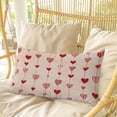 thumbnail image 4 of Happy Valentine's Day Pillow Covers, Linen Long Throw Pillow Case, Red Love Hearts Romantic Holiday Pillow Protector Decorative Cushion Cover for Living Room/Bedroom 12" x 20", 4 of 8