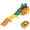 Green & Orange, variant on Up & Down Roller Coaster，Kids Ride On Toy，Toddler Push Car with Assembled Race Track & Storage Base Box, Indoor Outdoor Playset
