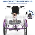 thumbnail image 4 of Uforic 7-Speed Adult Tricycle, 24 & 26 inch Three-Wheel Cruiser with Detachable Baskets, Suitable for Seniors, Shopping, and Outdoor Activities, 4 of 7