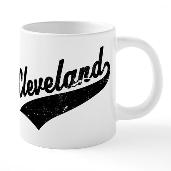 CafePress - Cleveland Mugs - 20 Oz White Ceramic Mega Mug