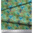thumbnail image 2 of Soimoi Rayon Fabric Tropical Leaves Decor Fabric Printed Yard 56 Inch Wide, 2 of 5