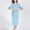 Blue, variant on pstuiky Maternity Dress Summer Fashion Solid Color Drop Shoulder Mid-Length Dress Leisure Slim Fit Short Sleeve Beach Dress Summer Clothes