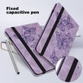thumbnail image 4 of Dteck Case for iPad 9th Generation 10.2 inch 2021,iPad 8th Gen 2020 Smart Butterfly Pattern Leather Card Holder Wallet Case Kickstand Hybrid Rubber Folio Flip Cover for iPad 7th Gen 10.2" 2019,Purple, 4 of 8