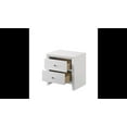 thumbnail image 4 of 3pc Beautiful White Finish Full Size Panel Bed Chest Nightstand Set Wooden Bedroom Furniture, 4 of 6