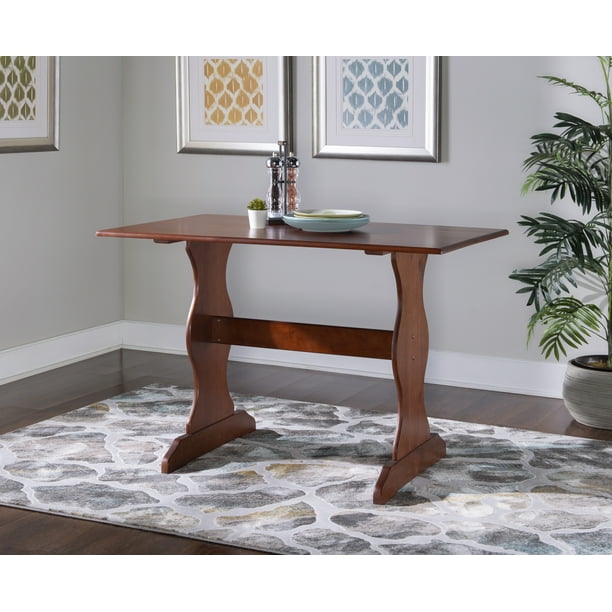Linon Chelsea Casual Dining Breakfast Nook Table Walnut Finish Com - Linon Home Decor Products Inc Chelsea Corner Nook Walnut Linon Chelsea Casual Dining Breakfast Nook Table Walnut Finish Com - Linon Home Decor Products Inc Chelsea Corner Nook Walnut