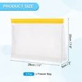thumbnail image 2 of Uxcell Sac de Congélation Réutilisable 11"x2"x7.9", 3 Pcs Sacs de Rangement Alimentaires Étanches à Fermeture Éclair pour Réfrigérateur, Collation, Légumes, Fruits, Conteneur de Glace pour une Fraîcheur Durable, Jaune, 2 of 7