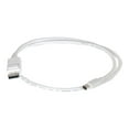 thumbnail image 3 of 10FT MINI DISPLAYPORT&TRADE; TO DISPLAYPORT&TRADE; ADAPTER CABLE 4K 30HZ - WHITE, 3 of 4
