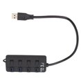 thumbnail image 2 of Suministros electrónicos, concentrador USB de 4 puertos de alta velocidad, puerto USB, concentrador de EE. UU., confiabilidad excepcional, 2 of 8