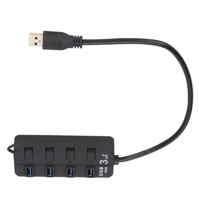 Suministros electrónicos, concentrador USB de 4 puertos, puerto de concentrador estadounidense, concentrador estadounidense construido para durar