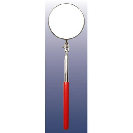 Telescoping Self Examination Mirror - Circular Telescoping Mirror, Extra Long Handle