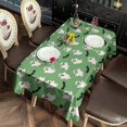 thumbnail image 2 of Green Ghost Bat Pattern Rectangle Tablecloth 60"x102",Waterproof Polyester Rectangle Table Cloth, Wipeable Spillproof Polyester Tablecloth for Dining, Camping, Indoor and Outdoor, 2 of 6