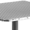 thumbnail image 1 of Muebles Mesa cuadrada de aluminio para interior/exterior de 27,5 pulgadas con base, 1 of 3