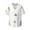 Rabbit Blowing Dandelions, variant on Rabbit Back View Print Men's Wrinkle Free Untucked Cuban Shirt Business Casual Button Down Shirts Short Sleeve Shirt