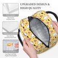 thumbnail image 3 of Daiia Rabbit Hunger Pattern Lunch Bag , Insulated Lunch Box, Small Leakproof Cooler Food Lunch Containers Reusable High Capacity Lunch Tote Bags-One Size, 3 of 6