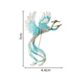 thumbnail image 5 of Mightlink Women Brooch Phoenix Shape Retro Chinese Style Enamel Anti-slip Bag Coat Collar Hat Scarf Decoration Clothes Pin Party Prom Garment Jewelry, 5 of 6