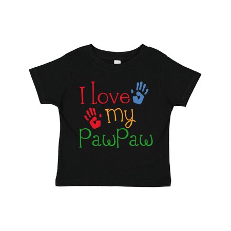 

Inktastic PawPaw Grandkids Handprints Gift Toddler Boy or Toddler Girl T-Shirt