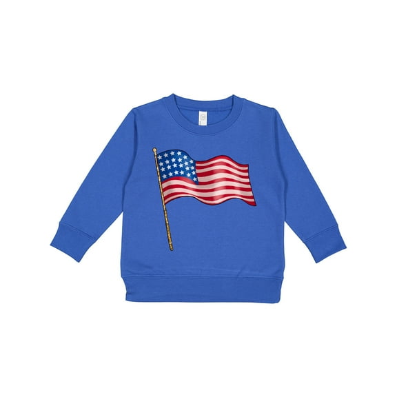 Inktastic American Flag Design Toddler Sweatshirt