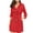 Red, variant on Women's Plus Size Trench Coat Double-Breasted Waterproof Lapel Overcoat Stylish Pea Coat Red XXXL(XXXL)