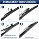 thumbnail image 5 of Reemplazo de hoja de limpiaparabrisas frontal de silicona de 24"+18" Unique Bargains para Jeep Compass 2018-2022 J / U Hook, 5 of 6