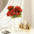 thumbnail image 7 of Dalrosia Vintage Artificial Sunflowers 18.9 Inches with Long Stem Silk Orange Sunflowers Faux Flower for Home Wedding Garden Thanksgiving Decoration, 7 of 7