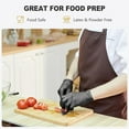thumbnail image 3 of SWIFTLITE Black Vinyl Gloves, Food Grade Gloves Disposable Latex Free & Powder Free, Guantes for Cleaning Cooking Food Prep (100, Small), 3 of 11