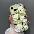 thumbnail image 1 of Sanrio funda de teléfono de Hello Kitty, paquete completo de silicona, Anime Kuromi, carcasa trasera a prueba de golpes para iPhone 14, 13, 12, 11, Mini SE, 1 of 4
