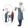 thumbnail image 4 of Figurines Figurines de Chef de Restaurant pour Scènes Miniatures Chef Gris 2, 4 of 8