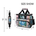 thumbnail image 3 of FORMRS Insulated Cooler Bag 24 Cans Capacity Soft Leakproof Lunch Box with Side Pockets, Purple Seaside, 3 of 7
