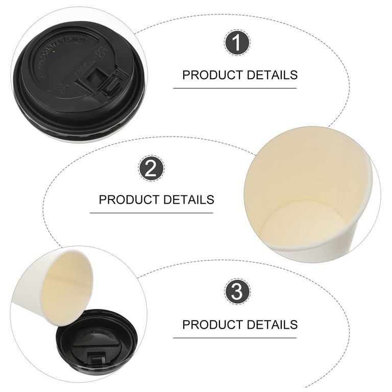 VANZLIFE Disposable cups domestic cup set of thickening plastic shelf  against the hot insulation creative paper cup