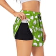 thumbnail image 3 of Lsque Funny Sheep Doing Yoga Printed Women's Running Shorts with Liner Pockets,Elastic Quick Dry Workout Athletic Gym Yoga Shorts,Womens High Waist Shorts-Small, 3 of 9
