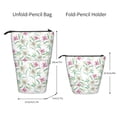 thumbnail image 2 of Bingfone Lilies Flowers Print Telescopic Pencil Bag Pen Holder Pop Up Stationery Case, Stand-up Retractable Transformer Bag Standing Organizer, 2 of 6