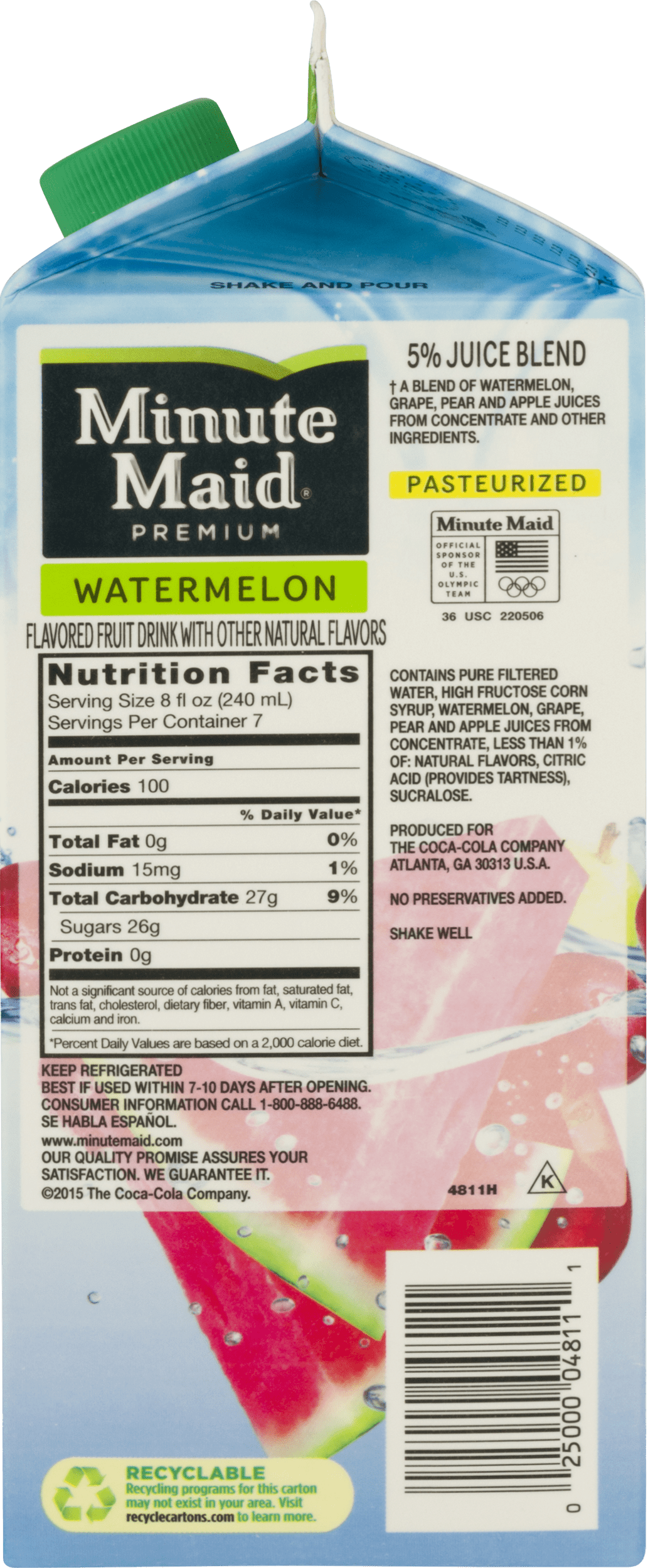 Minute Maid Pink Lemonade Coolers Nutrition Facts Nutrition Ftempo