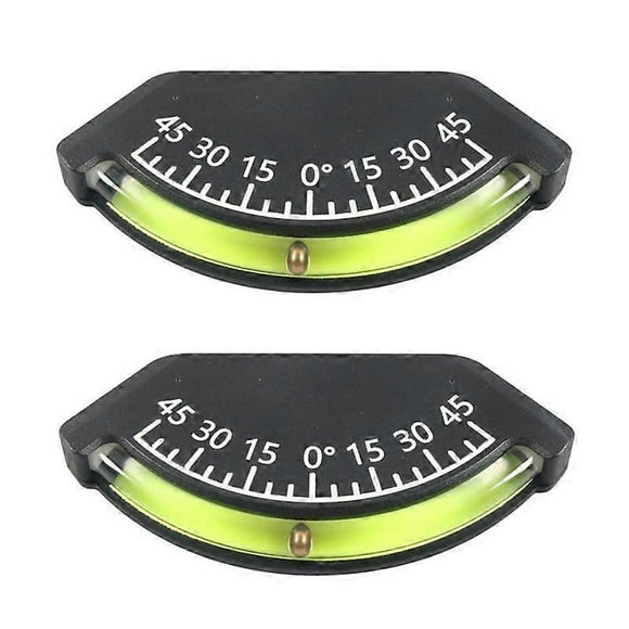 Level Gauge for RV Truck Vehicle, Trailer Level Gauge, Inclinometer with High Definition, Inclinometer Gauge 2PCS